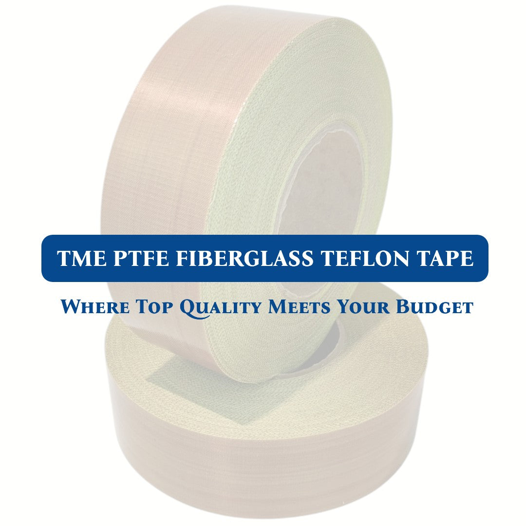 PTFE Tape 5Mil Thickness Fiberglass Pressure Sensitive Yellow Peel Off Liner