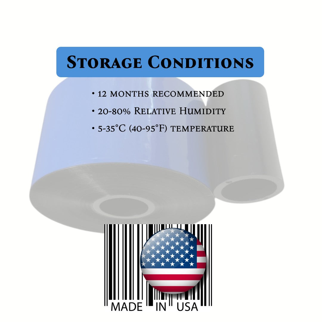 Ribbons Rolls – 2.16" X 1968' (55mmx600m) for Vertical Form Fill Seal Packaging – Resin Enhanced Wax Near Edge TTO Printers – 24 Pack